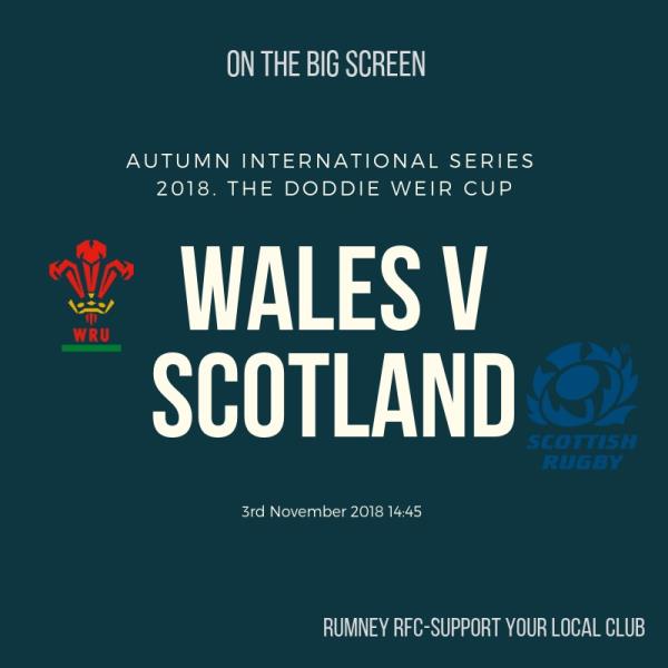 Wales V Scotland Autumn 2018